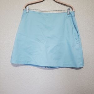 Adidas Light Blue Athletic Golf Skort Skirt Stretch Women's Size 12